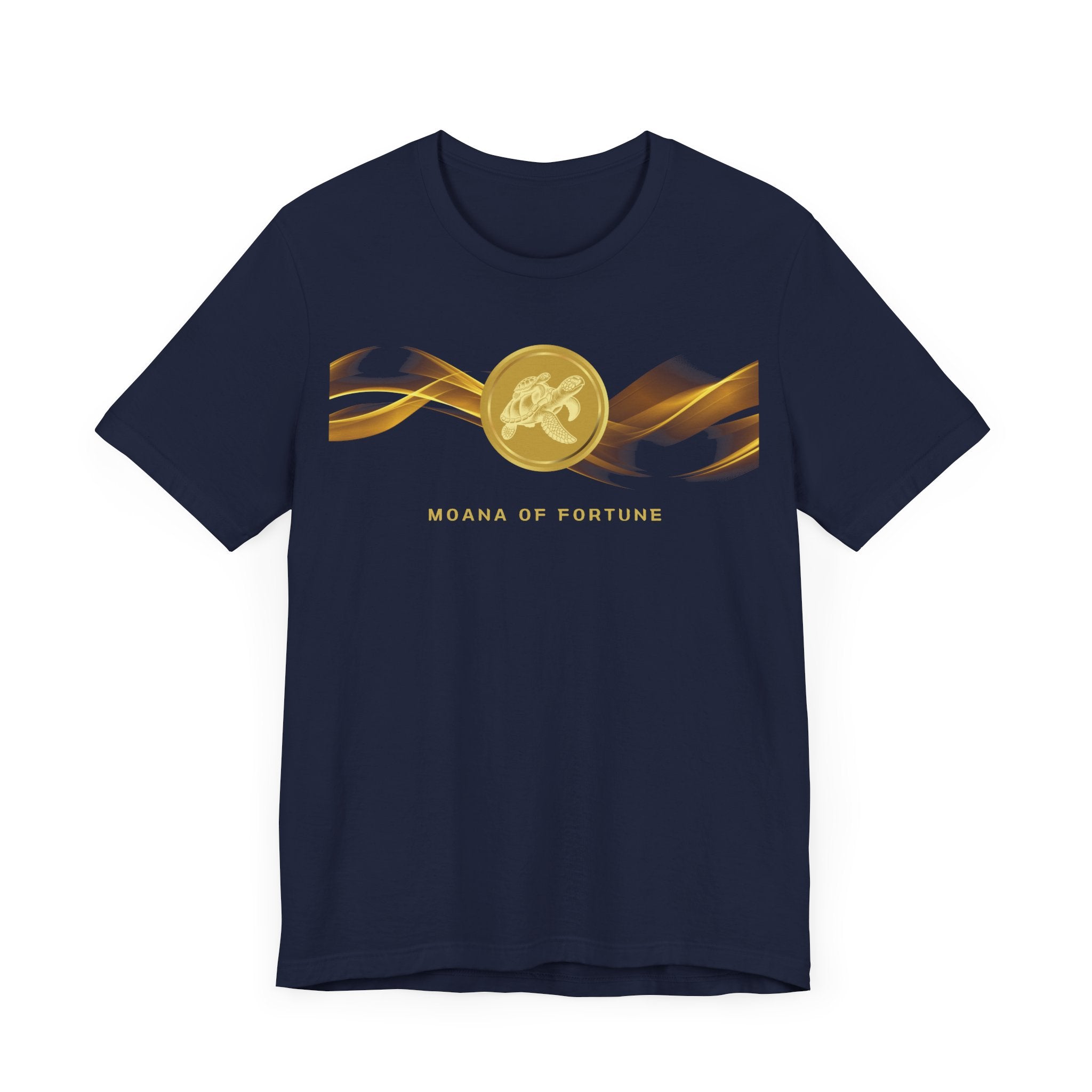 Empowering T-shirt - Zen Turtle Collection Gold Fortune