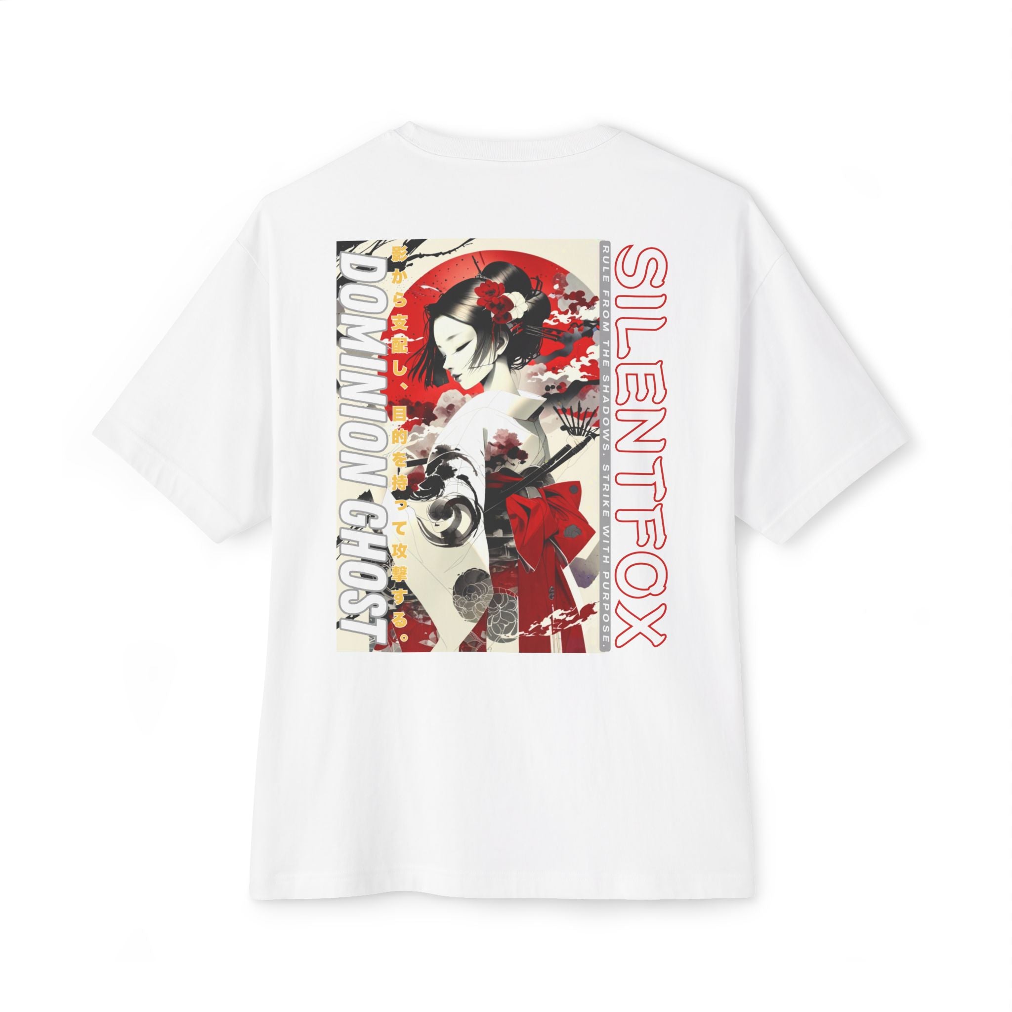 Anime Design Oversize T-shirt - SF Dominion Ghost
