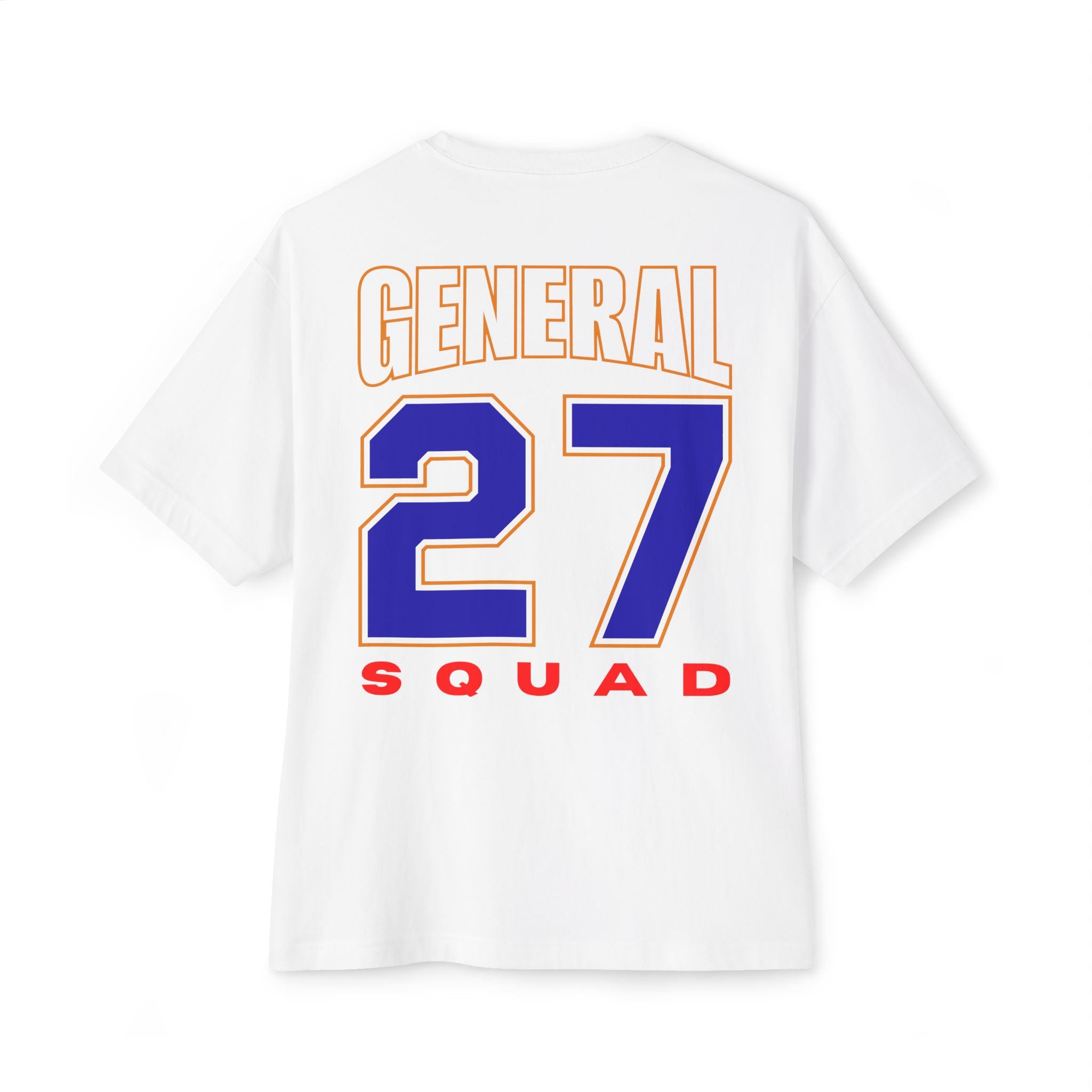 General Numbered Streetwear Box T-shirt Collection - 27 General Squad