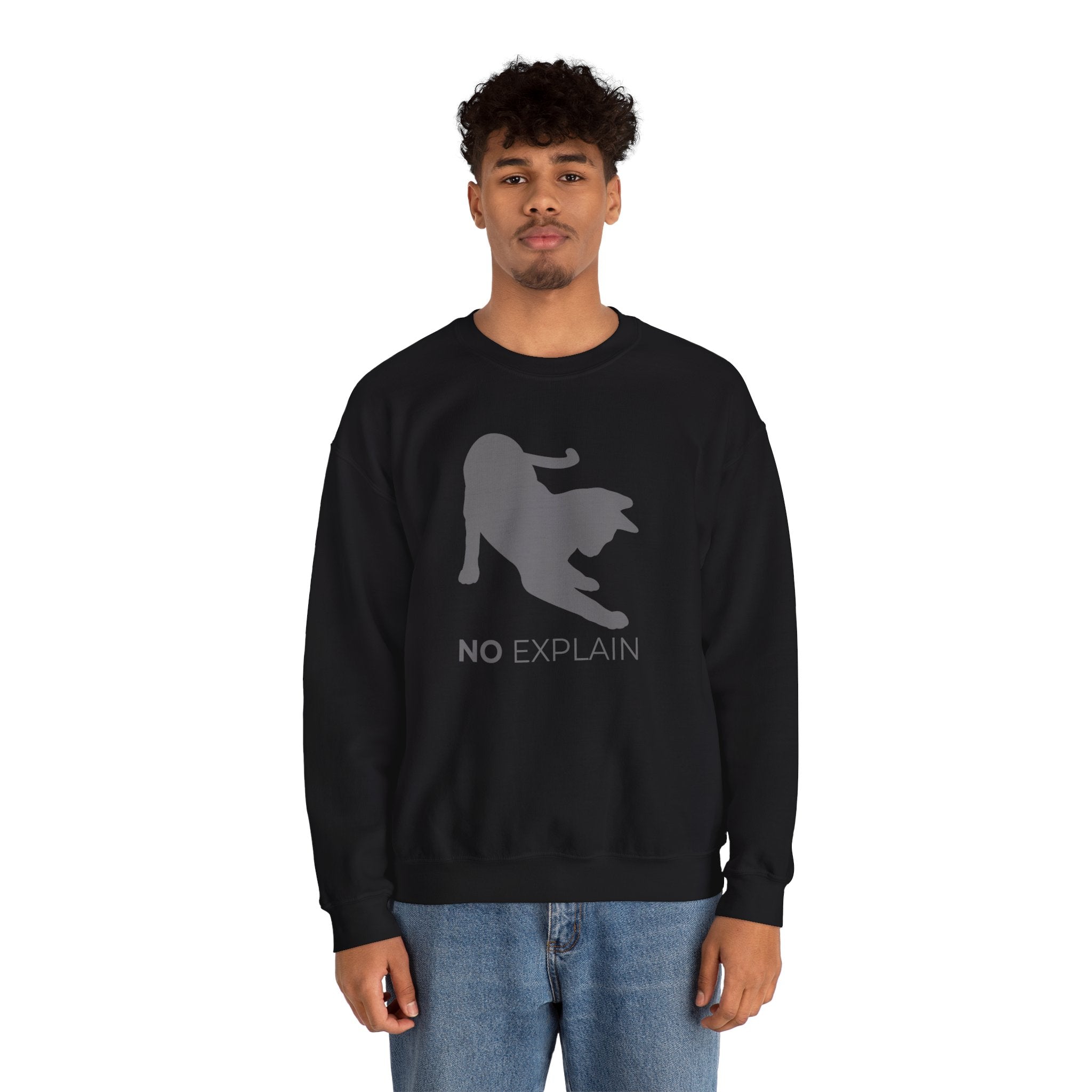 Animal Attitude Sweatshirt Line - No Explain Cat