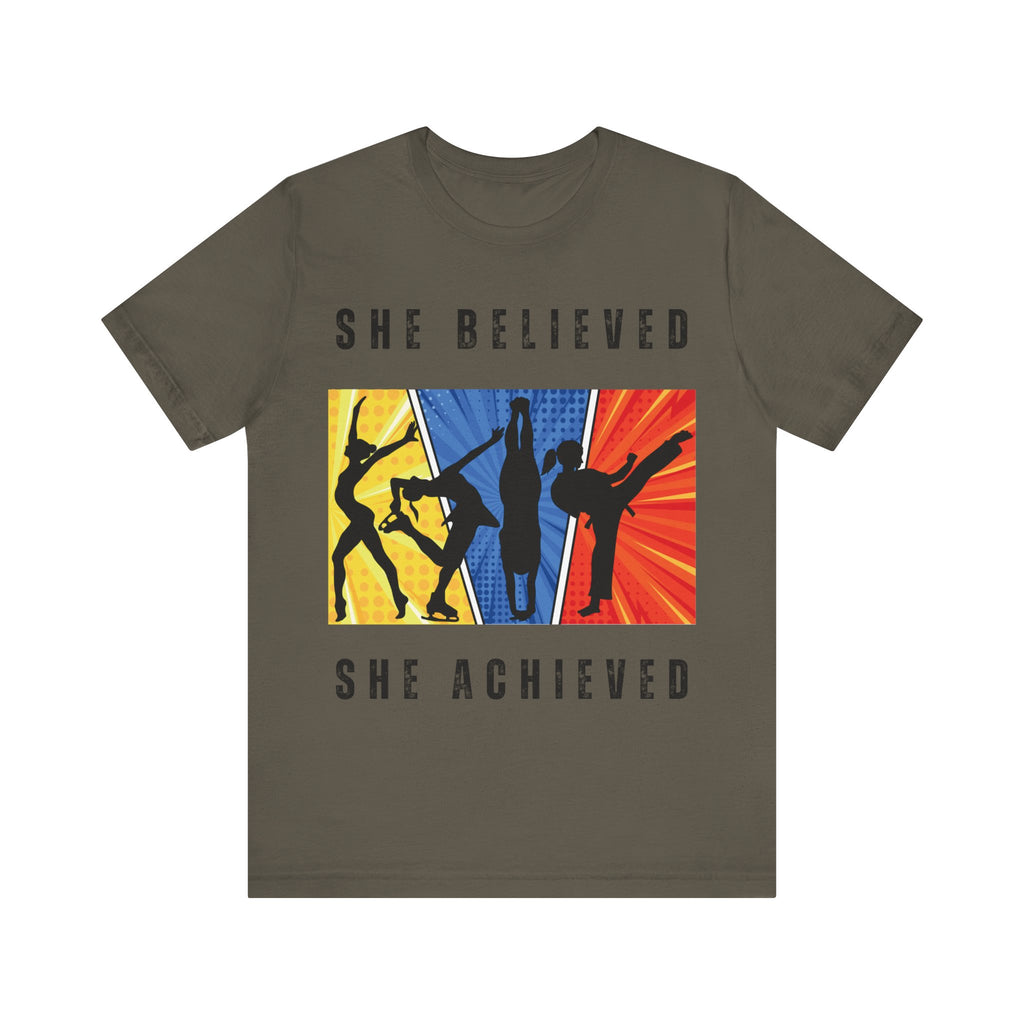 Empowering Tee - She Believed She Achieved