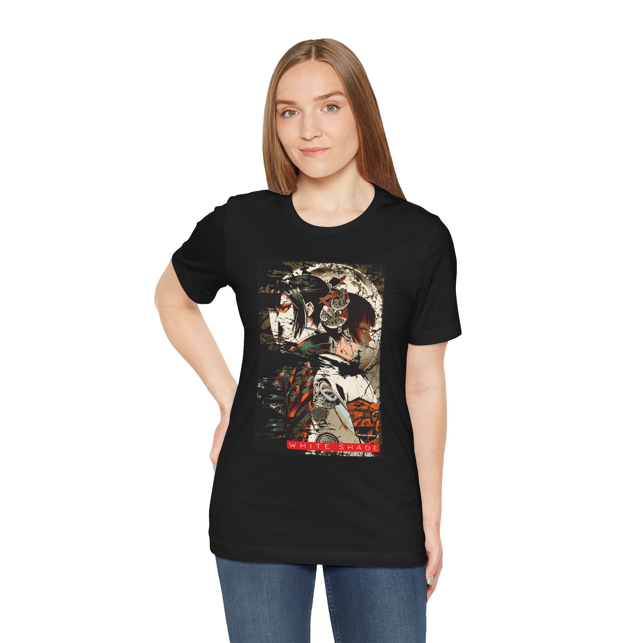 Anime Moon T-Shirt - White Shade Tee