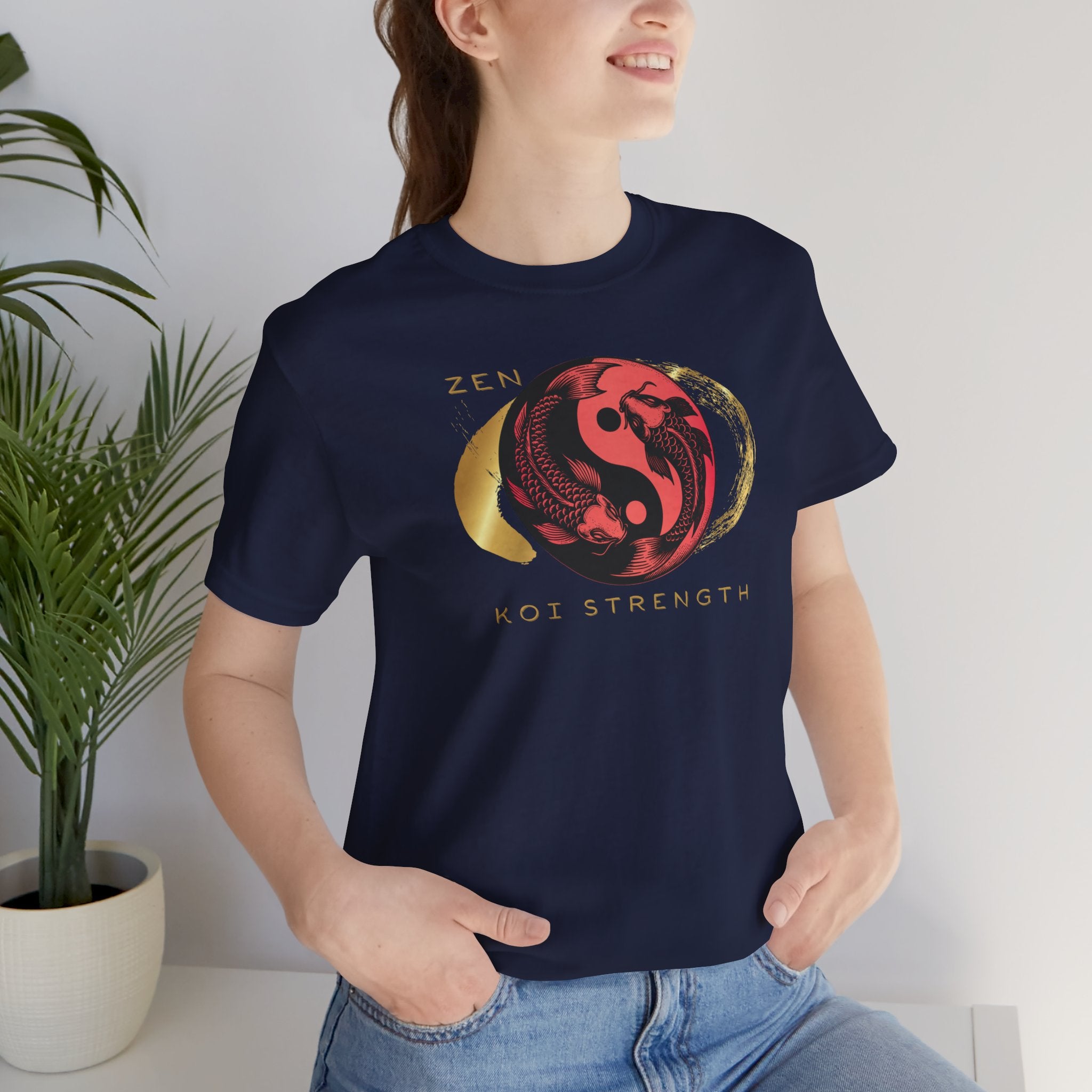 Empowering T-shirt - Zen Koi Collection Red, Colors of Meaning