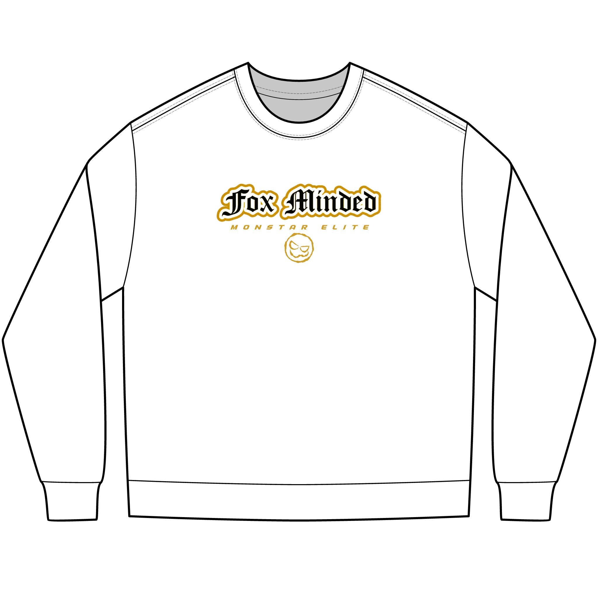 Monstar Elite Long Sleeve T-Shirt Line - Fox Minded