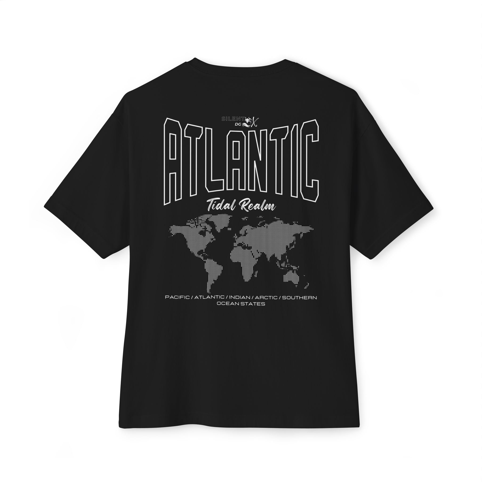 5-Oceans Collection Casual Streetwear Tee - Atlantic Ocean Tidal Realm