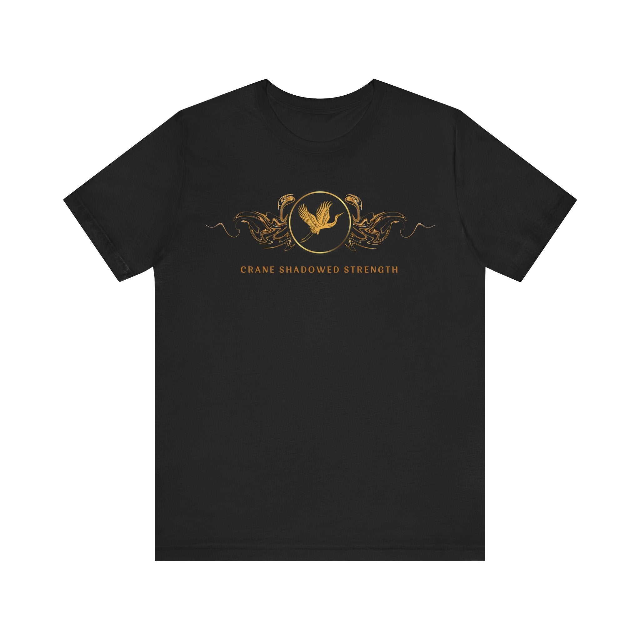 Empowering T-shirt - Zen Crane Collection Black Strength