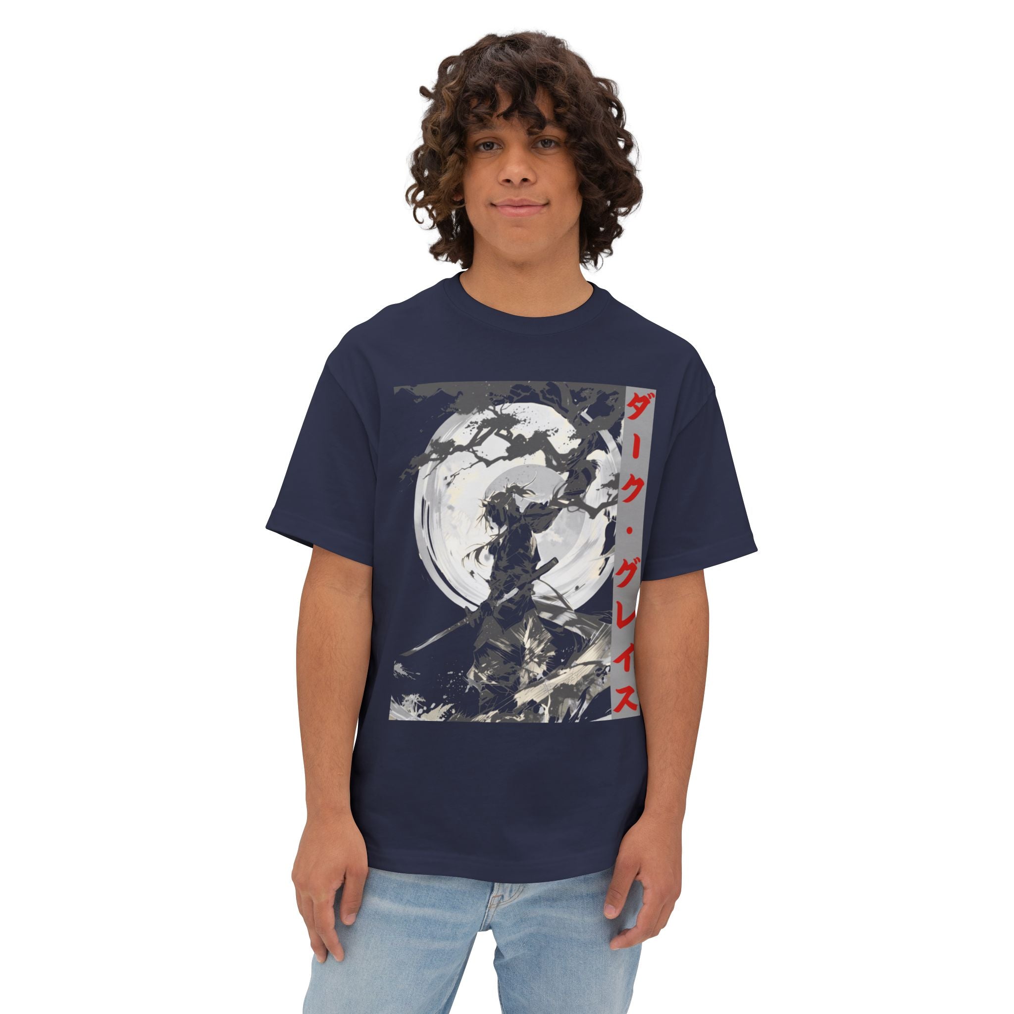 Anime Design Oversize T-shirt - SF Dark Grace