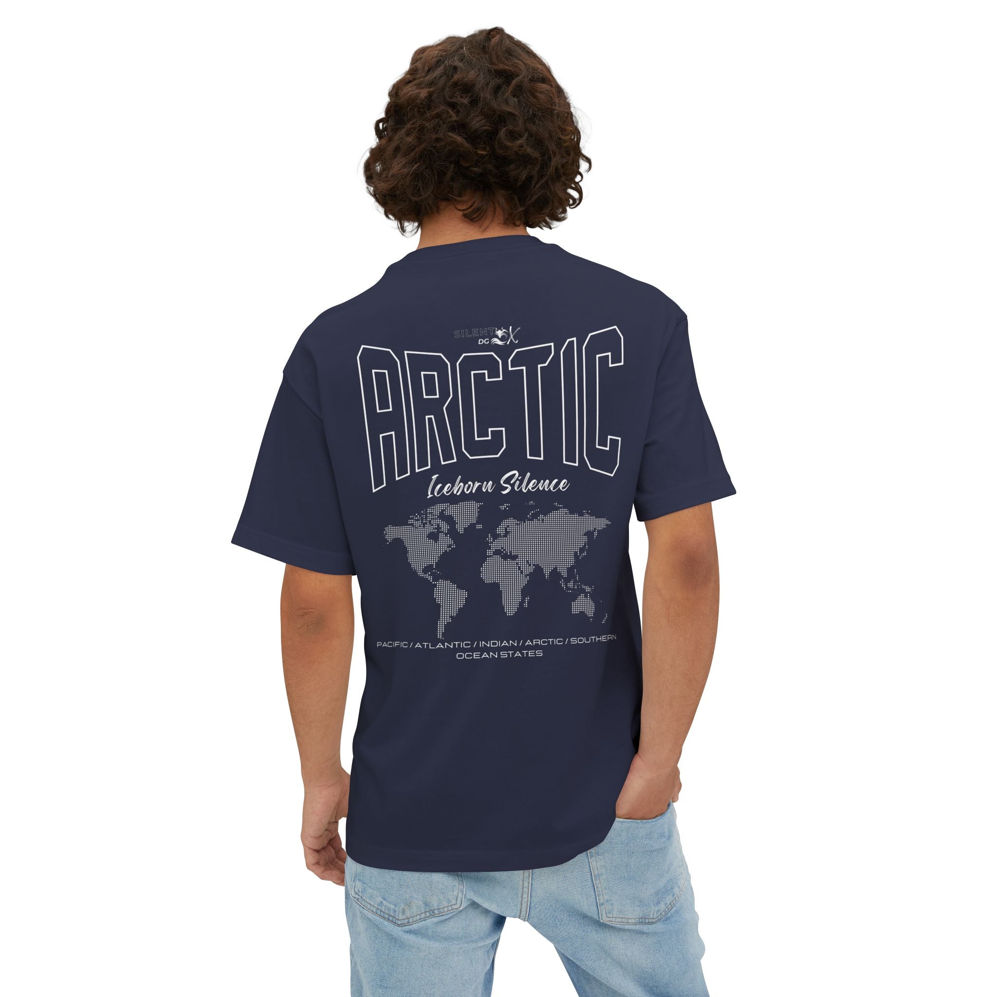 5-Oceans Collection Casual Streetwear Tee - Arctic Ocean Iceborn Silence