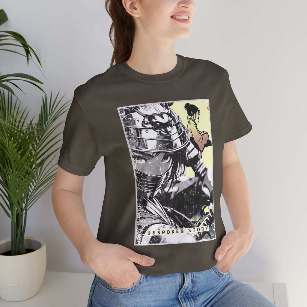 Anime Warrior Girl T-shirt - Unspoken Story