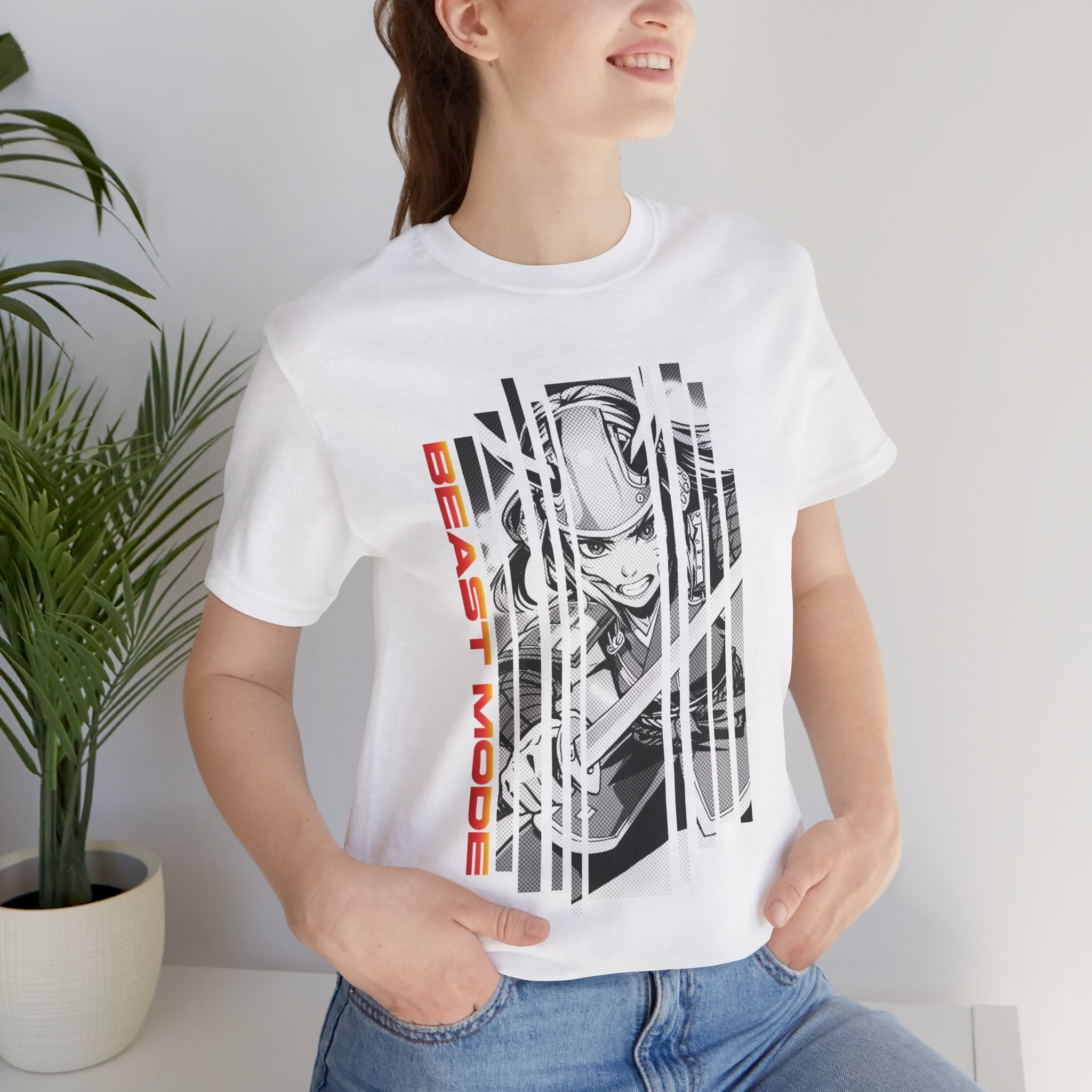 Anime Girl Warrior T-shirt - Beast Mode