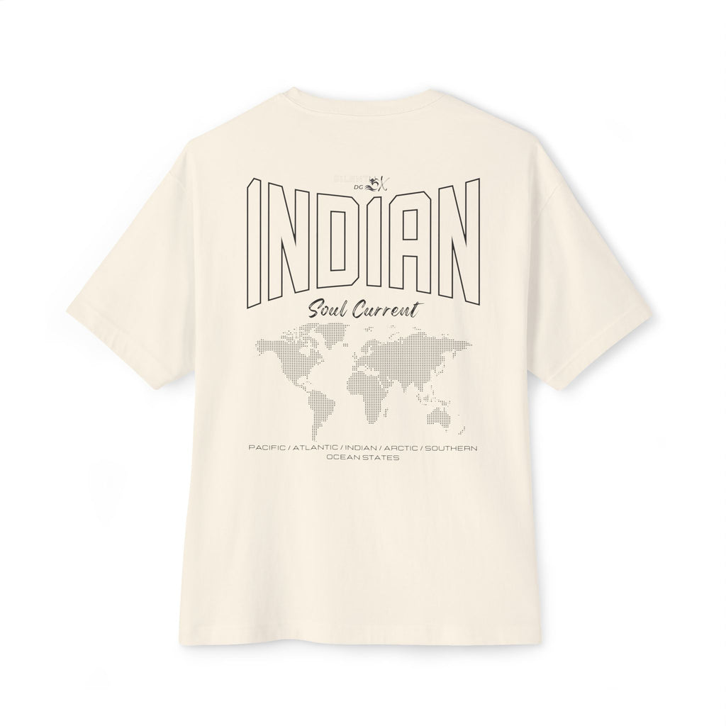 5-Oceans Collection Casual Streetwear Tee - Indian Ocean Soul Current