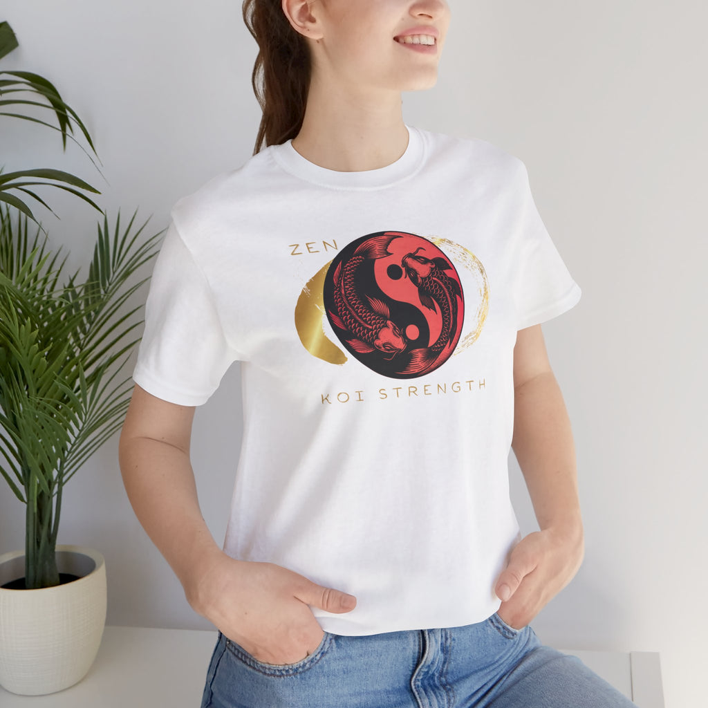 Empowering T-shirt - Zen Koi Collection Red, Colors of Meaning