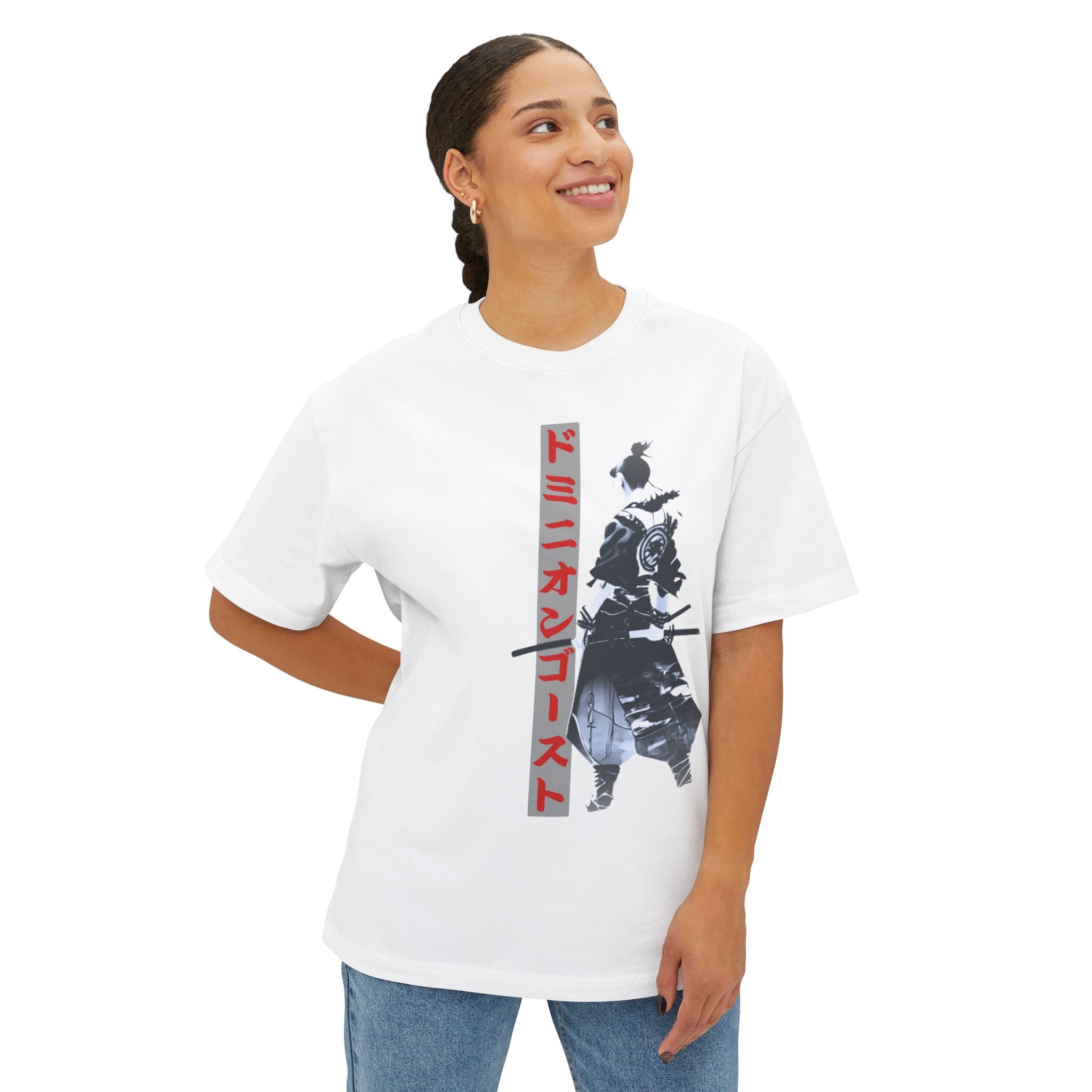Anime Design Oversize T-shirt - SF Dominion Ghost
