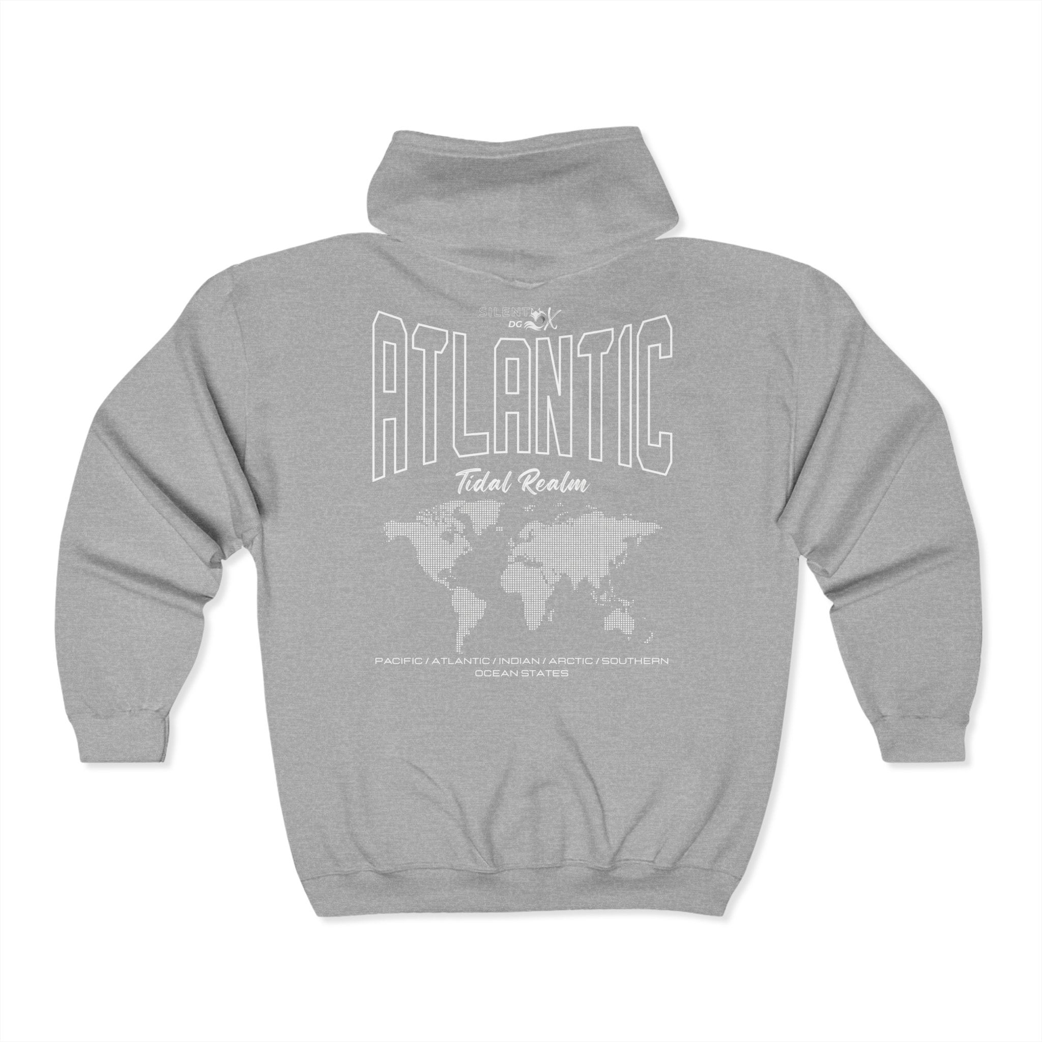 5 Oceans Hoodie Zipper Collection - Atlantic Ocean Tidal Realm