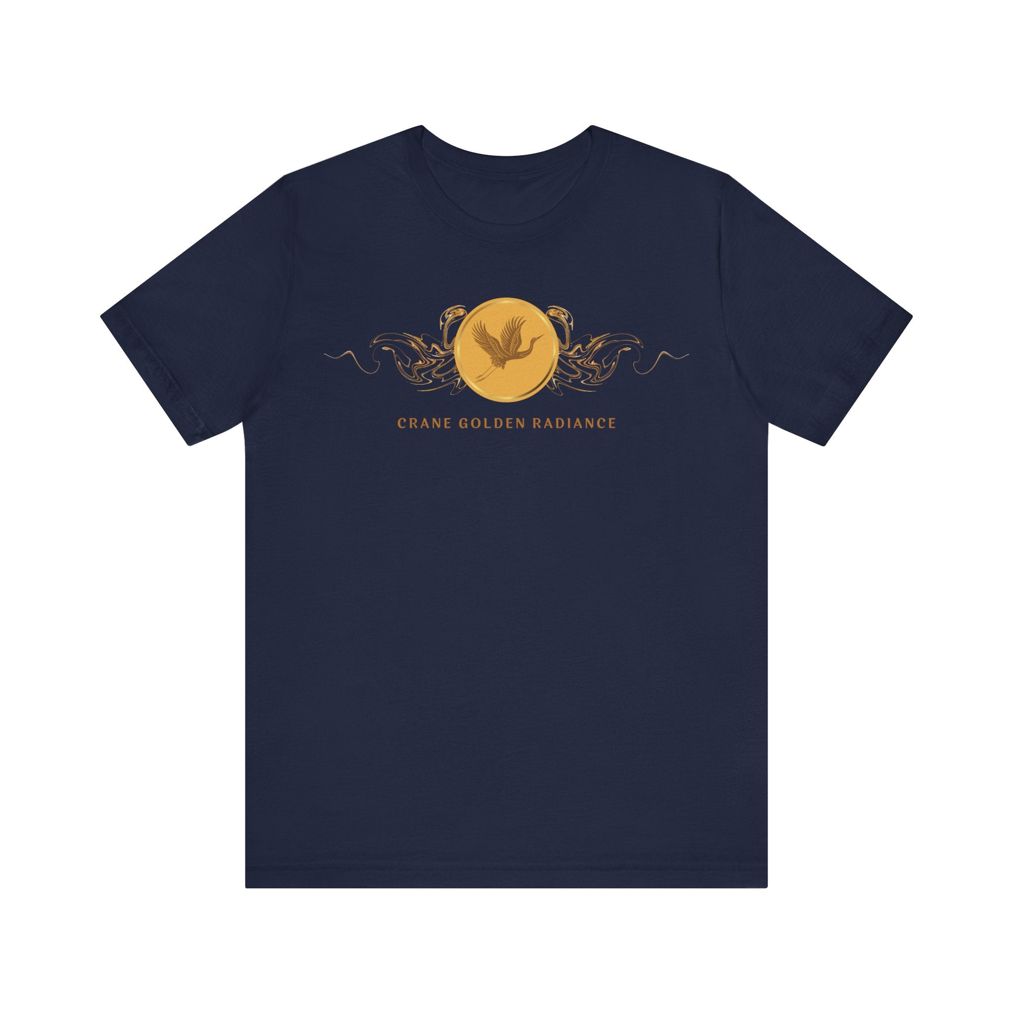 Empowering T-shirt - Zen Crane Collection Gold Radiance