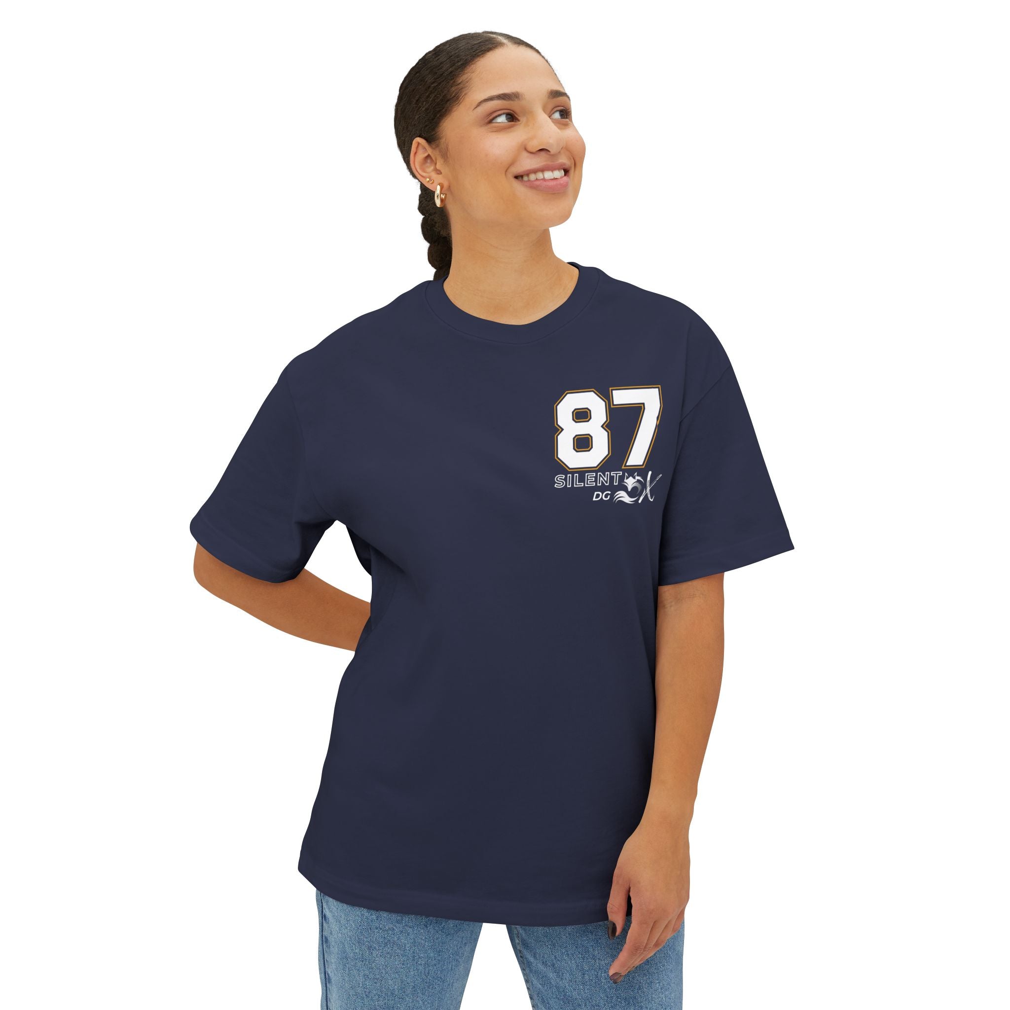 Old School 80's Oversized Casual Streetwear - 87 Block Busted