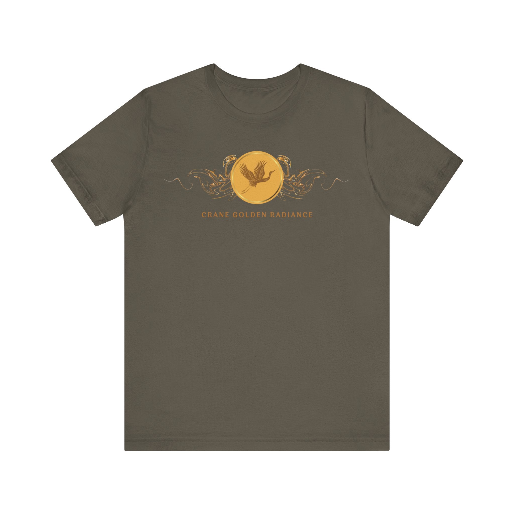 Empowering T-shirt - Zen Crane Collection Gold Radiance