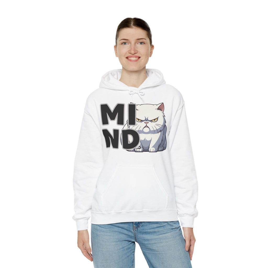 Hooded Sweatshirt Humor - Mind? Cat