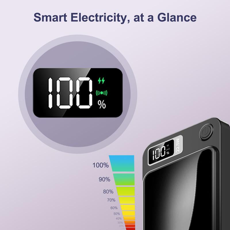 Digital Power Display 10000 Mah Wireless Magnetic Power Bank For iPhone & Android Phones