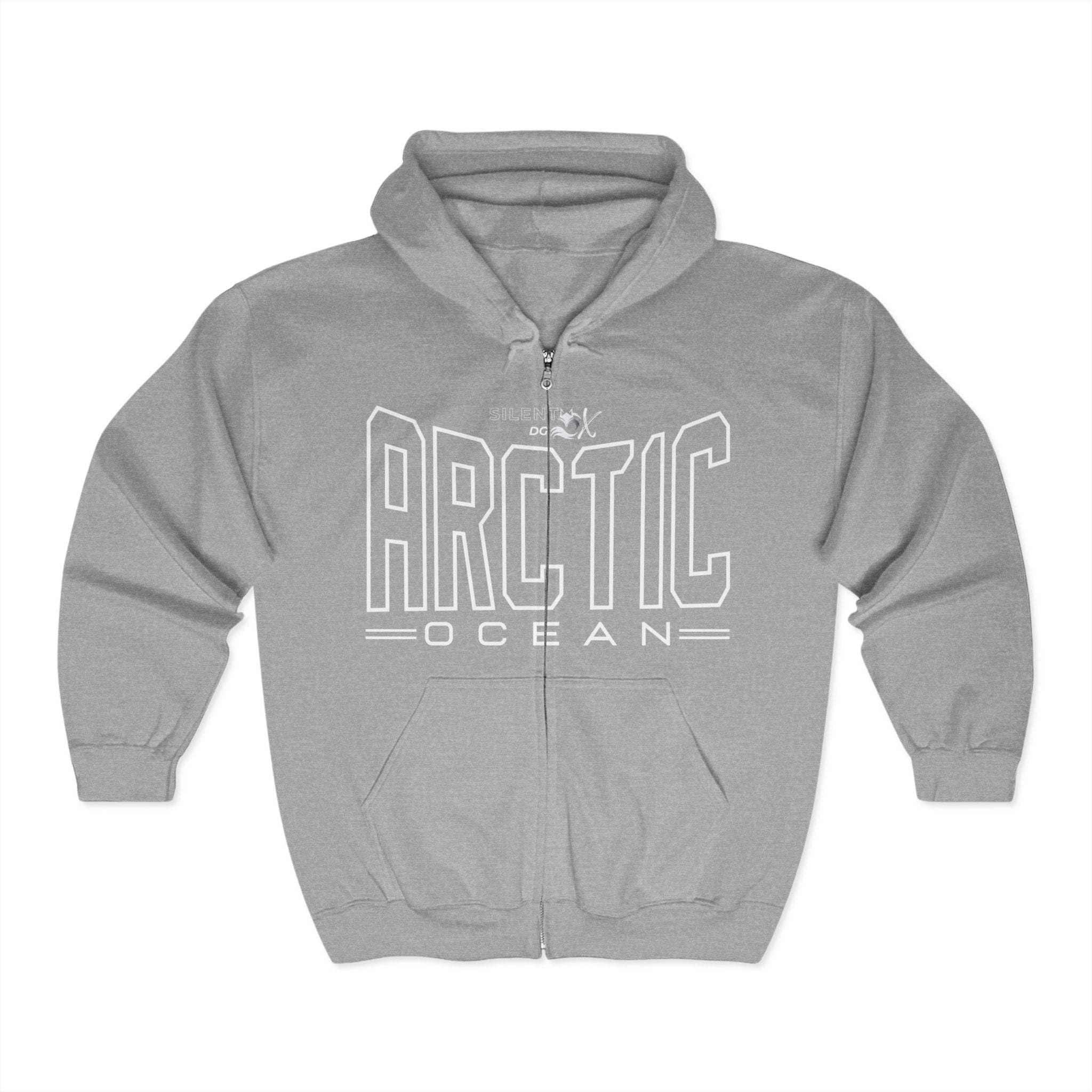 5 Oceans Hoodie Zipper Collection - Arctic Ocean Iceborn Silence