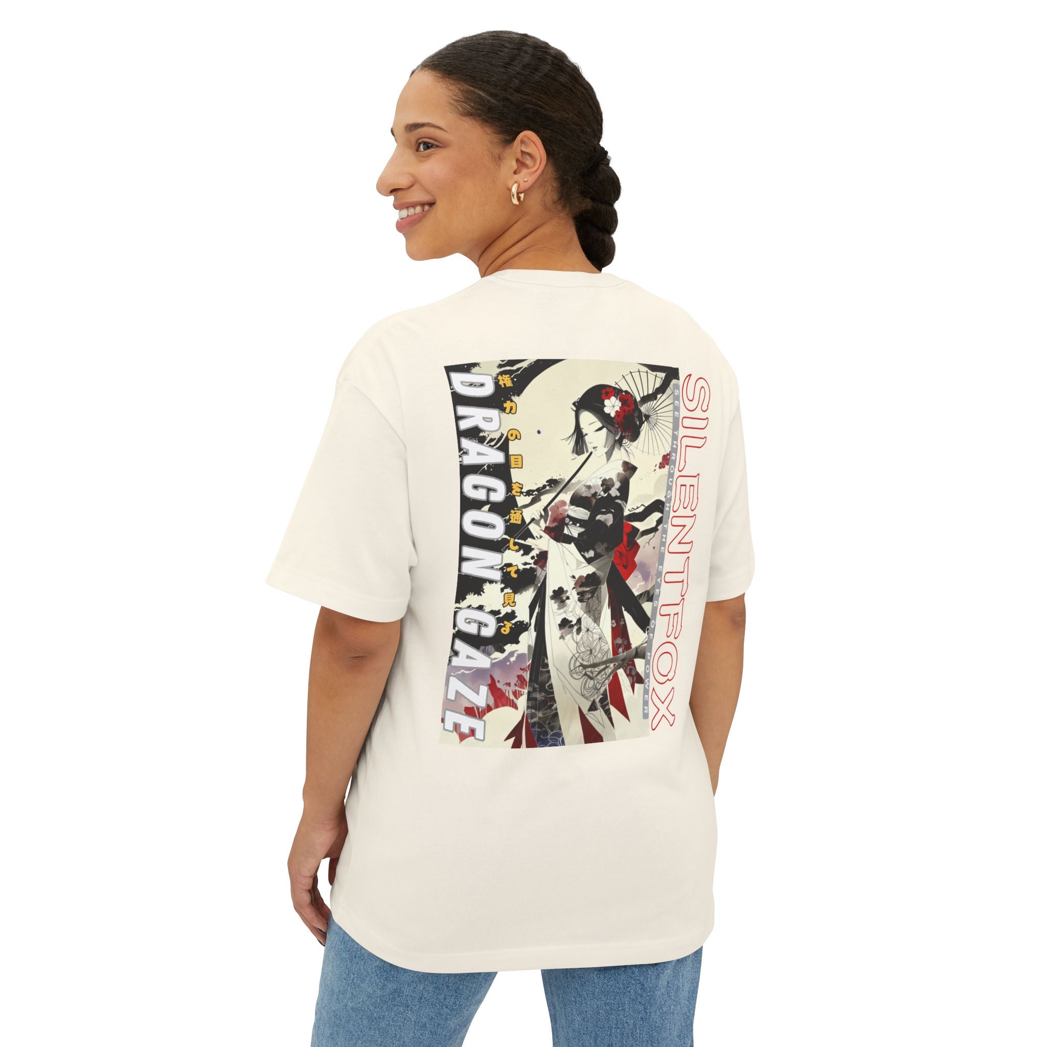 Anime Design Oversize T-shirt - SF Dragon Gaze