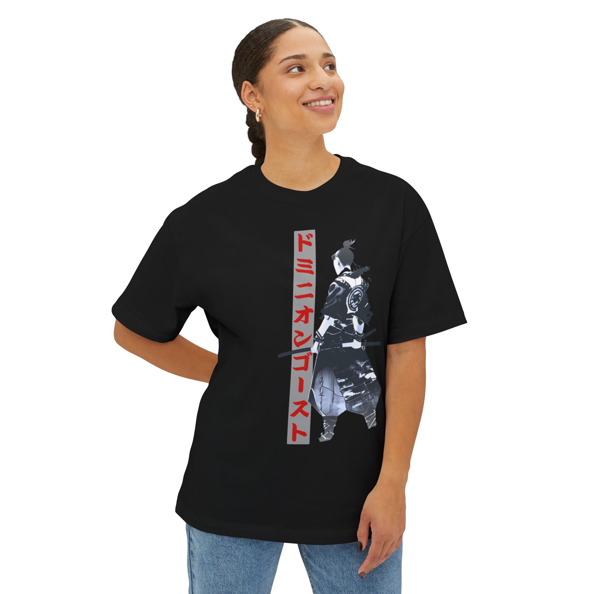 Anime Design Oversize T-shirt - SF Dominion Ghost