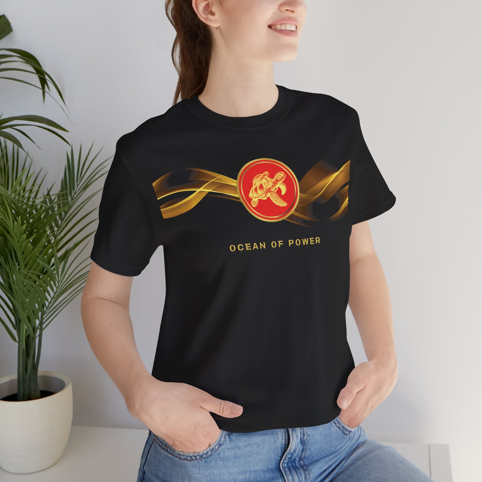 Empowering T-shirt - Zen Turtle Collection Red Power