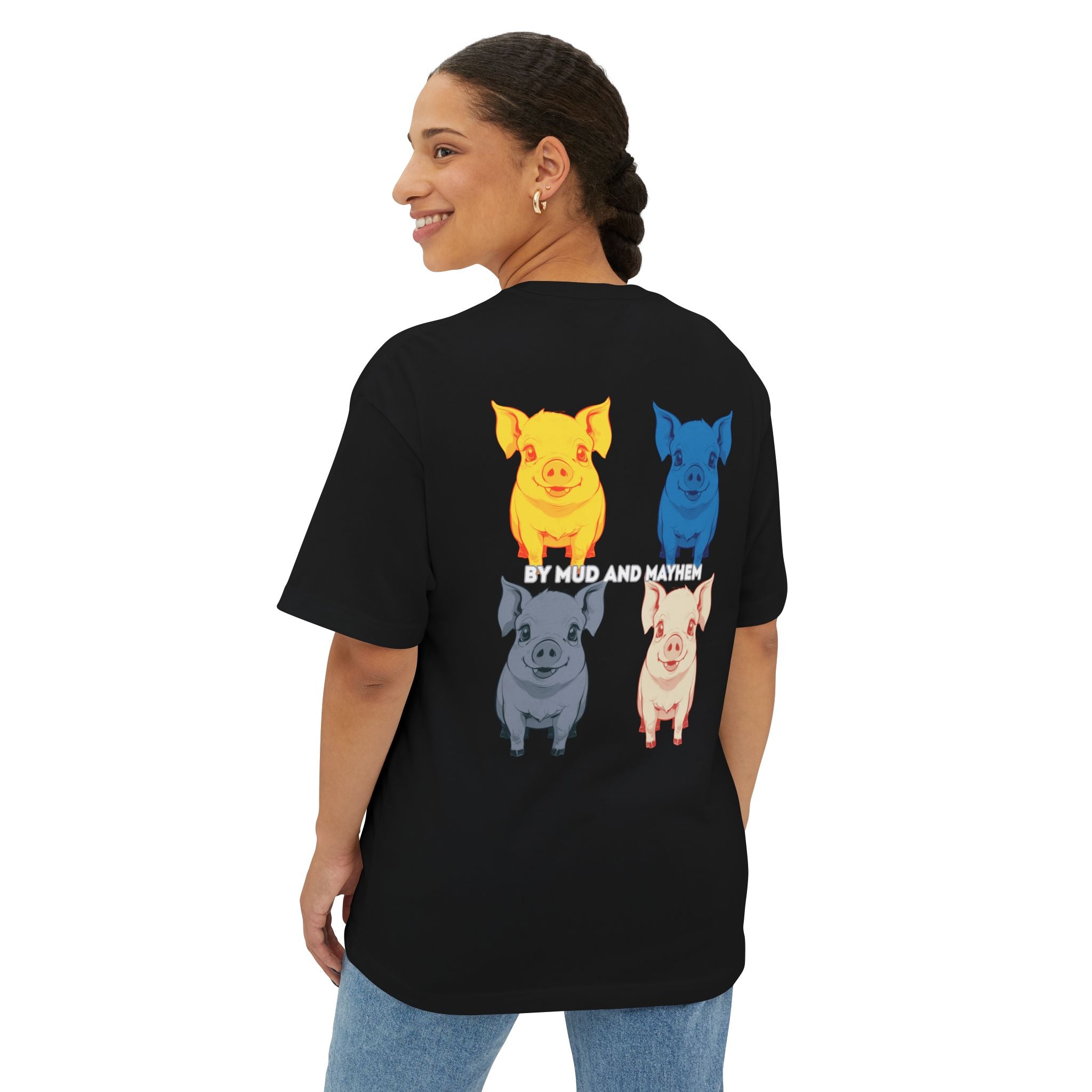 Anime Design Oversize T-shirt - 4tified Swines Collection - By Mud And Mayhem