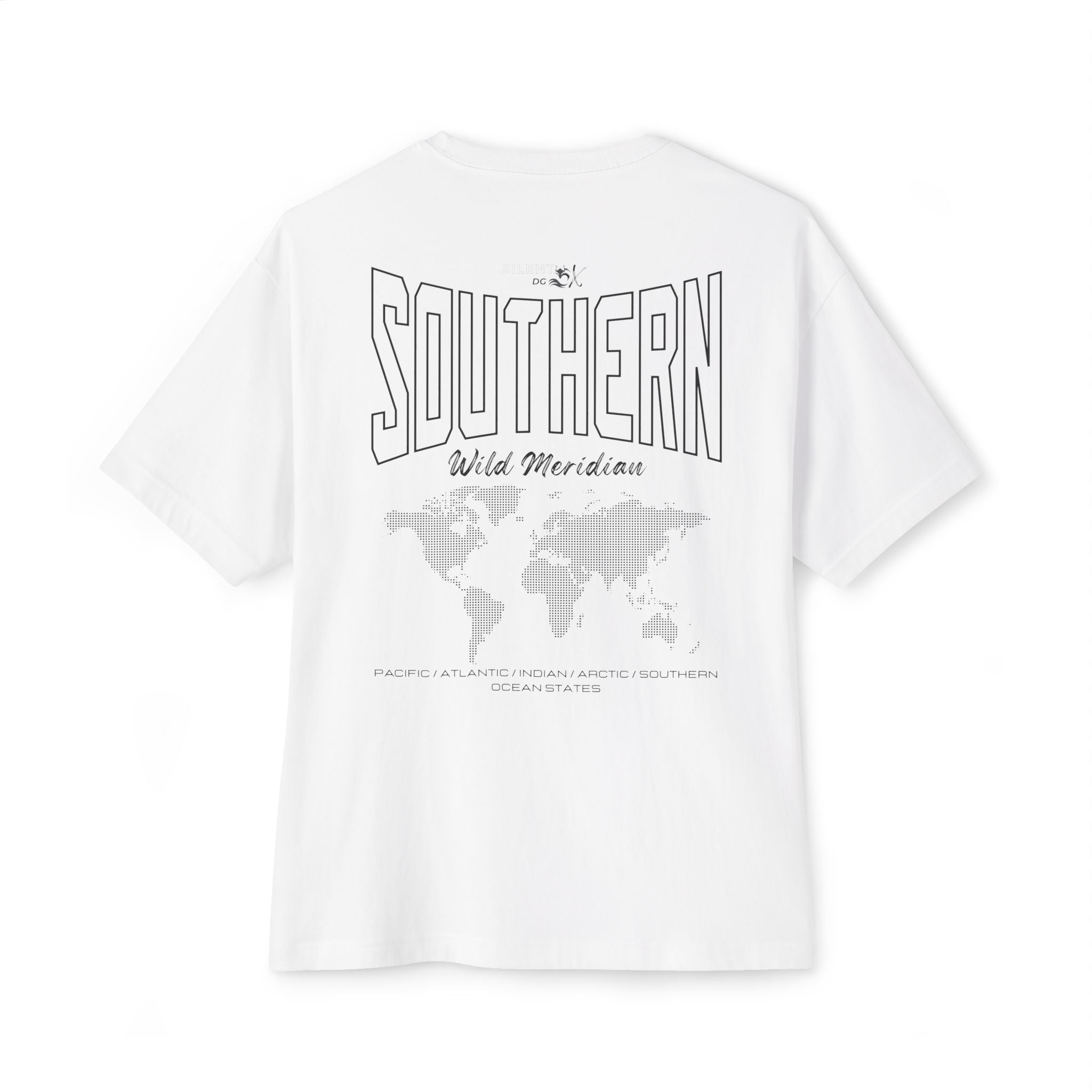 5-Oceans Collection Casual Streetwear Tee - Southern Ocean Wild Meridian