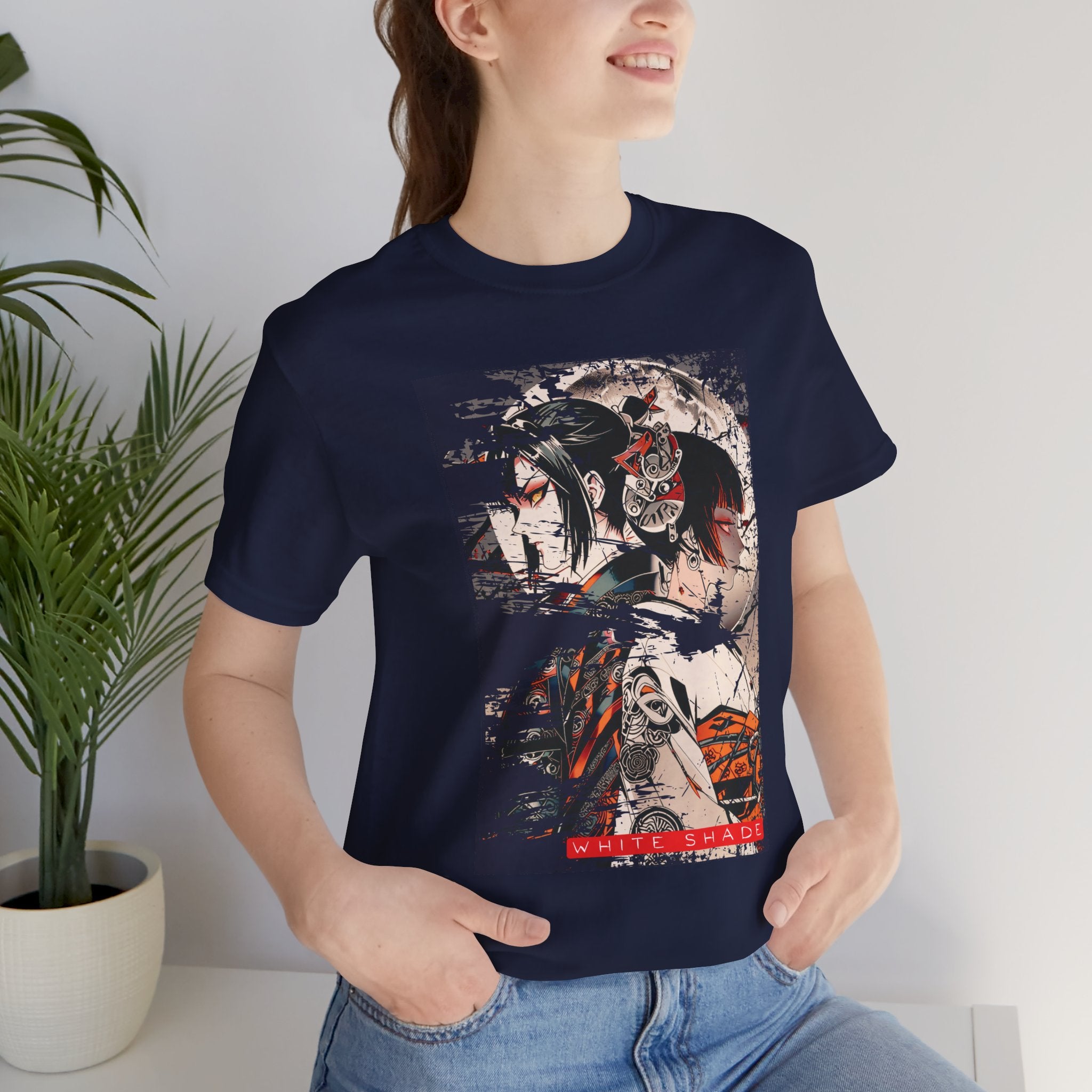 Anime Moon T-Shirt - White Shade Tee