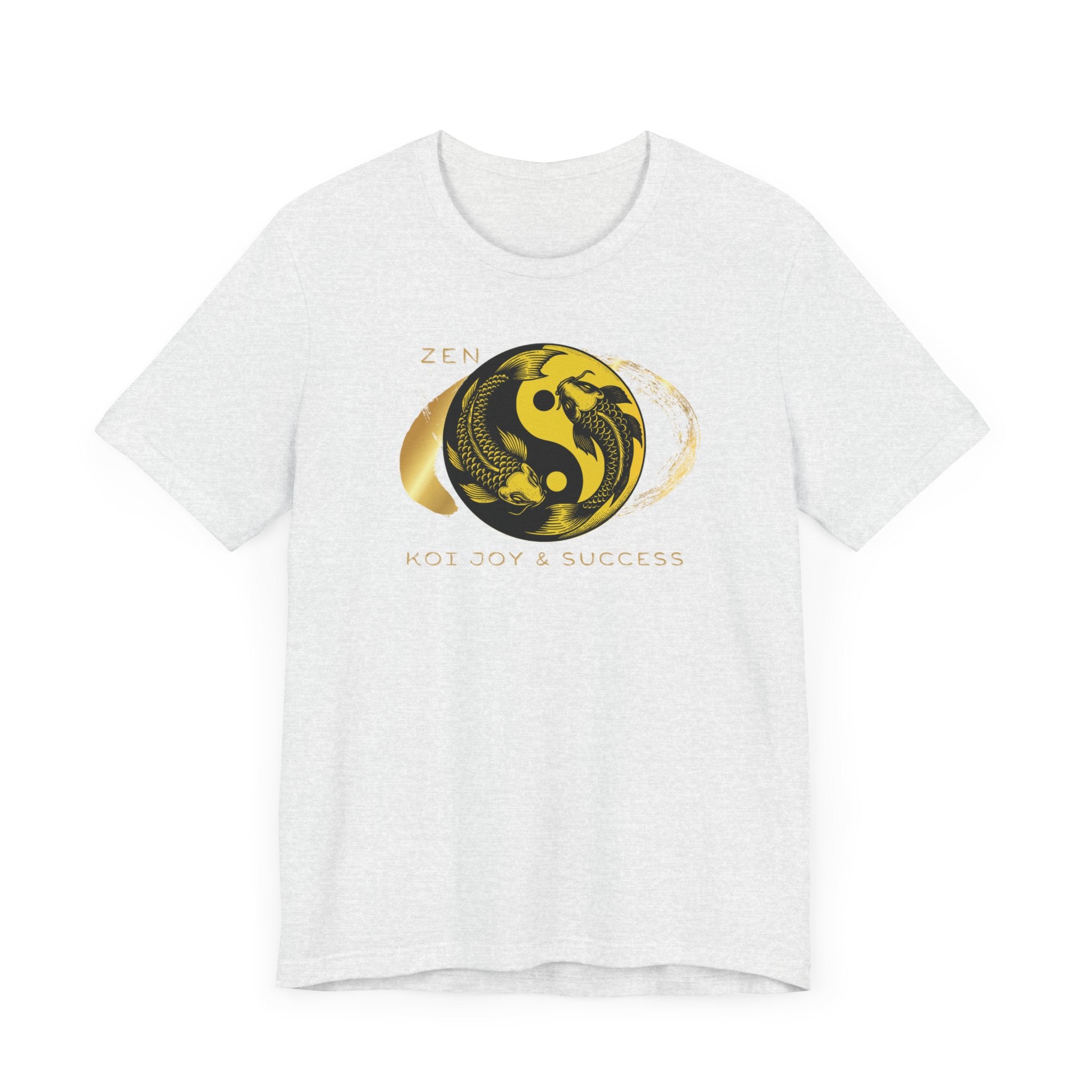 Empowering T-shirt - Zen Koi Collection Yellow, Colors of Meaning