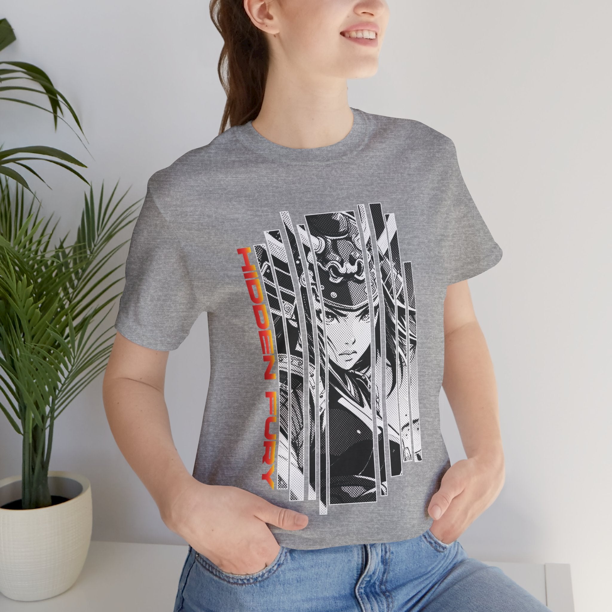 Anime Girl Warrior T-shirt - Hidden Fury