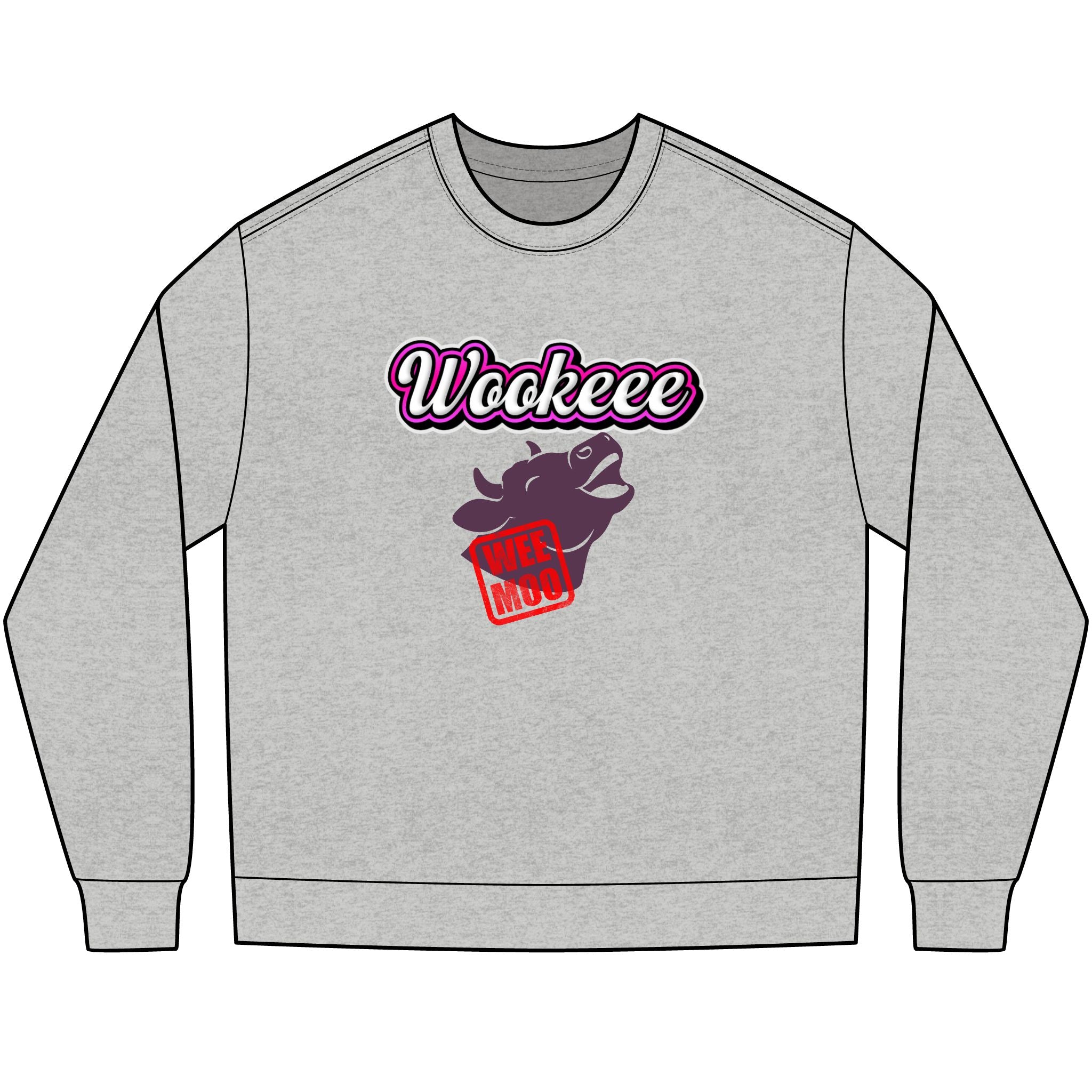 Wee-Moo Cow Long Sleeve Box-Tee - Wookeee