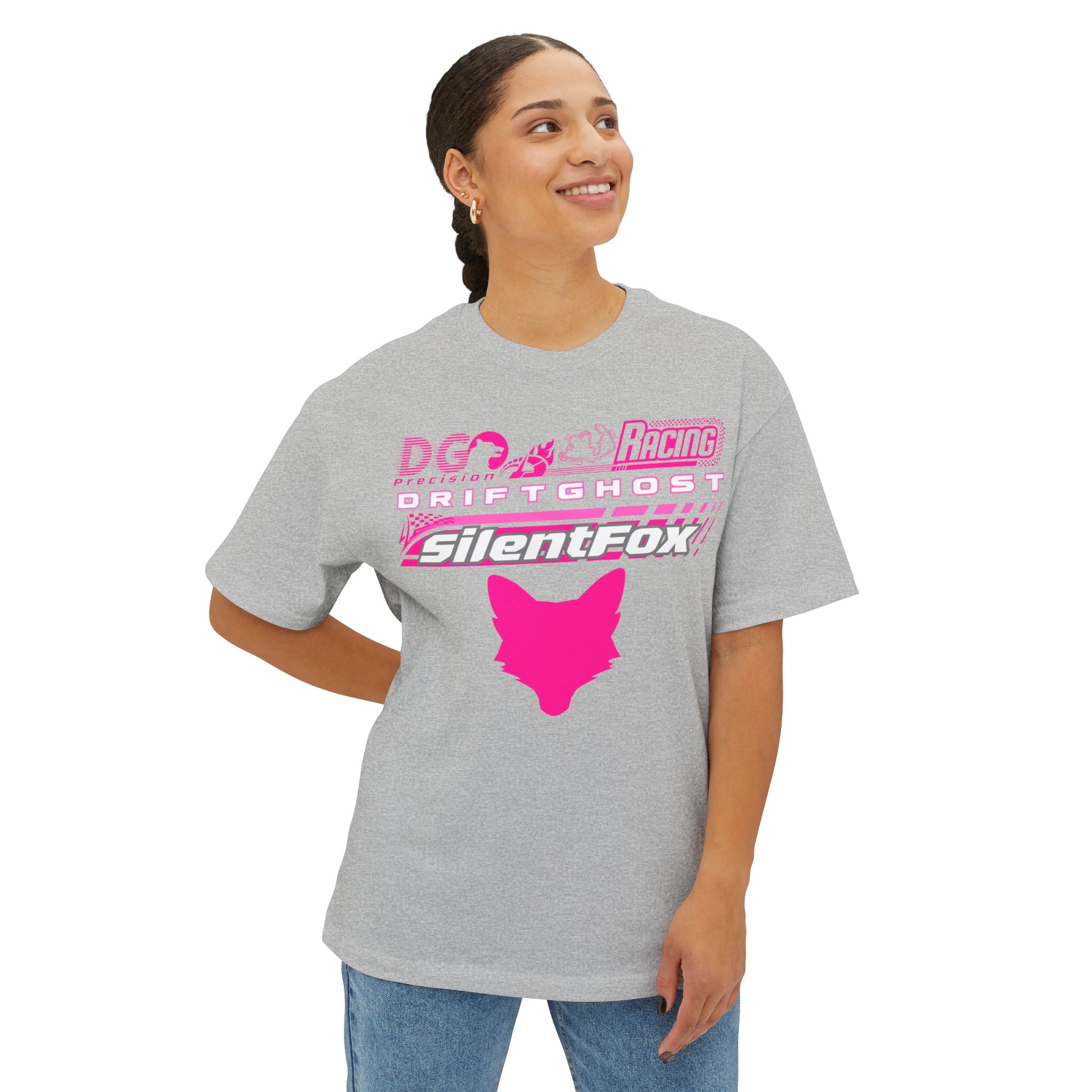 Magenta Fox Racing Box Tee Collection - SF Drift Ghost