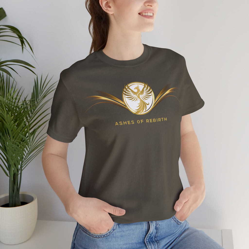 Empowering T-shirt - Zen Phoenix Collection White Rebirth