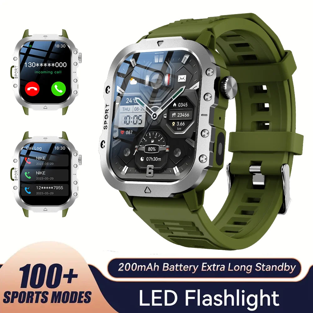 Outdoor Sports Smart 2.01 Inch HD LED Flashlight Bluetooth Men Women Holiday Gifts