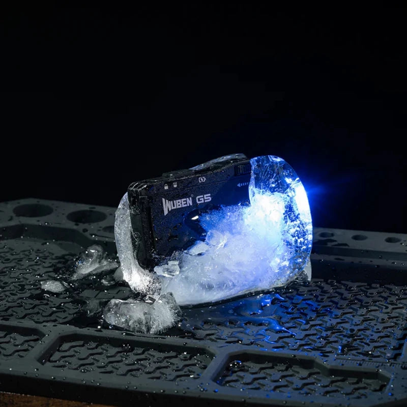 G5 EDC Flashlight 400Lumens Portable Light Waterproof Rotating Head Magnetic Tail Torch