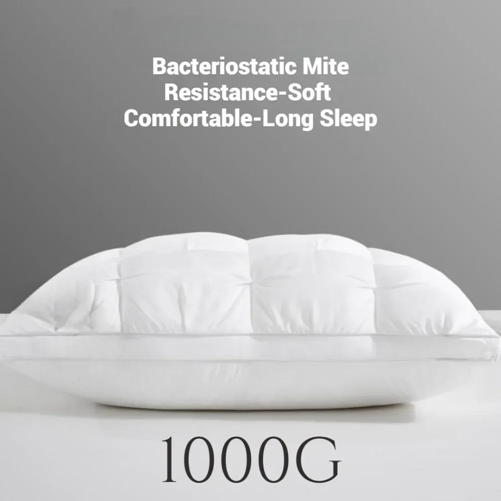 Comfortable Sleeping Pillows 5-Star Hotel Quality Three-Dimensional Soft Bilateral Washed Solid Color