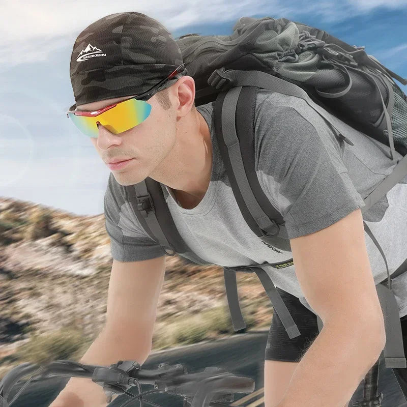 Cycling Cap Quick Dry Anti-UV Sports Cooling Skull Cap Helmet Liner Sweat Outdoor