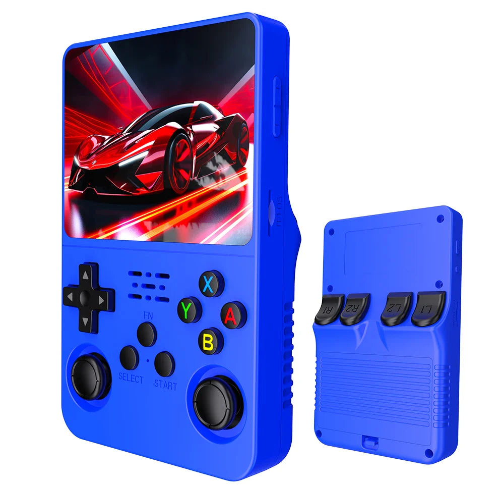 R36S Retro Handheld Console 3.5 Inch IPS Screen Linux, 64GB/12GB Video Game Player