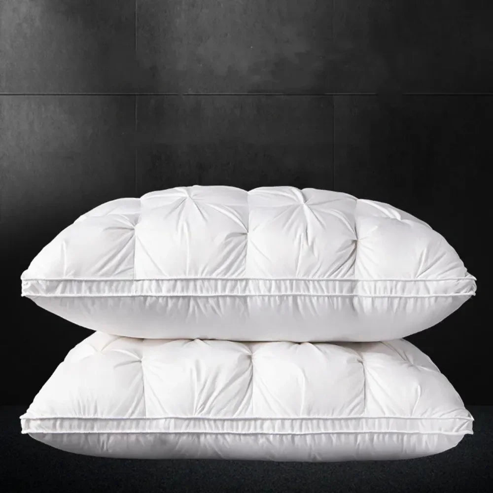 Comfortable Sleeping Pillows 5-Star Hotel Quality Three-Dimensional Soft Bilateral Washed Solid Color