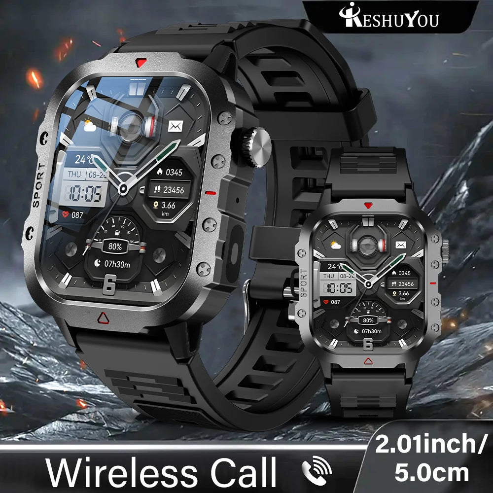 Outdoor Sports Smart 2.01 Inch HD LED Flashlight Bluetooth Men Women Holiday Gifts