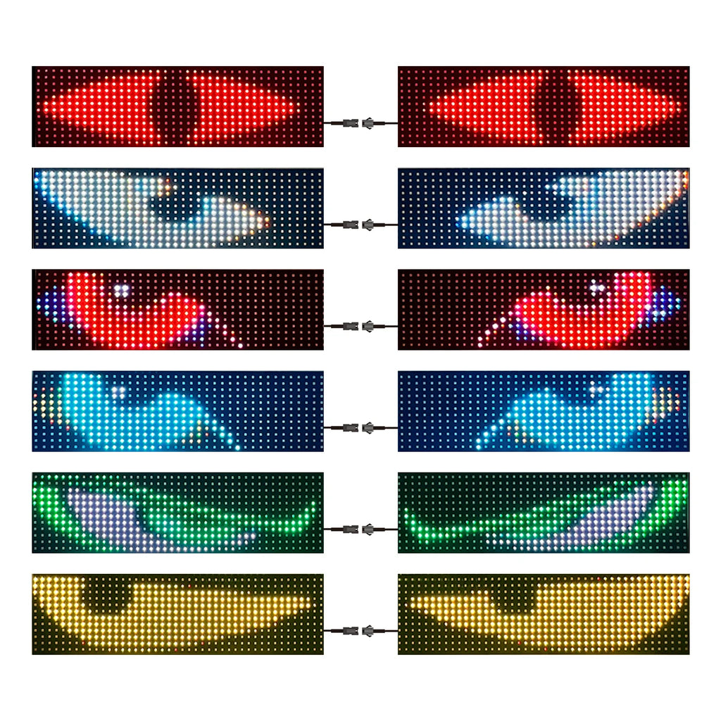Devil Eye Car/Truck LEDs  Pixel Panel Music Control Text Scrolling Windshield Board Light Display