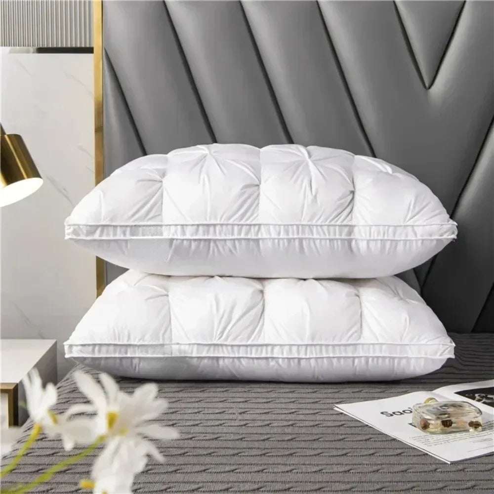 Comfortable Sleeping Pillows 5-Star Hotel Quality Three-Dimensional Soft Bilateral Washed Solid Color