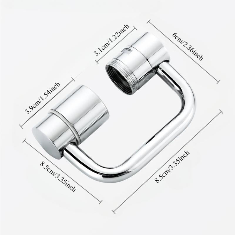 Rotatable Faucet Extension 1440° Dual Sprayer Smart Face Washing Toddler Tap Attachment