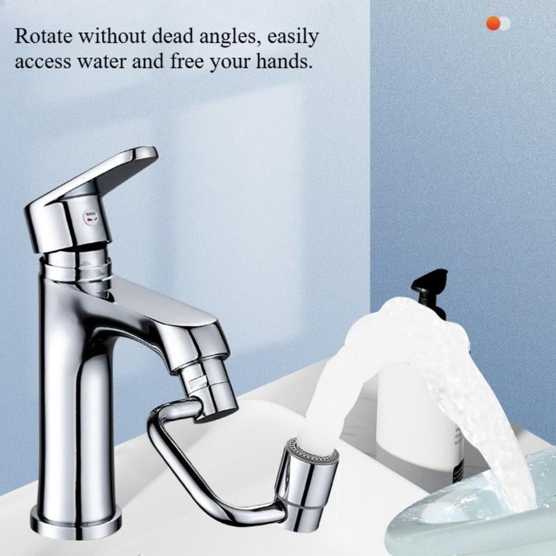 Rotatable Faucet Extension 1440° Dual Sprayer Smart Face Washing Toddler Tap Attachment